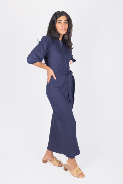 naomi-dress-3-4-sleeves-navy Yakira Bella Sophia's Style-womens-sizes-L-4